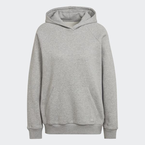 ALL SZN Fleece Boyfriend Hoodie Medium Grey Adidas