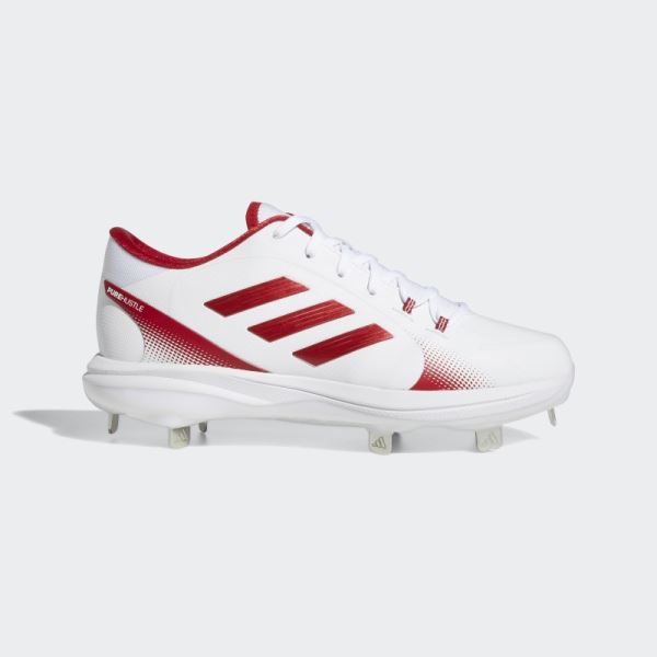 White PureHustle 2.0 Cleats Adidas