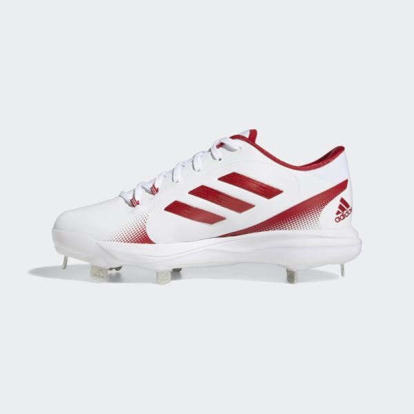 White PureHustle 2.0 Cleats Adidas