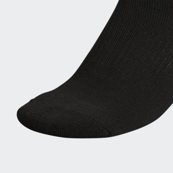 Adidas Athletic Cushioned Quarter Socks 6 Pairs Black