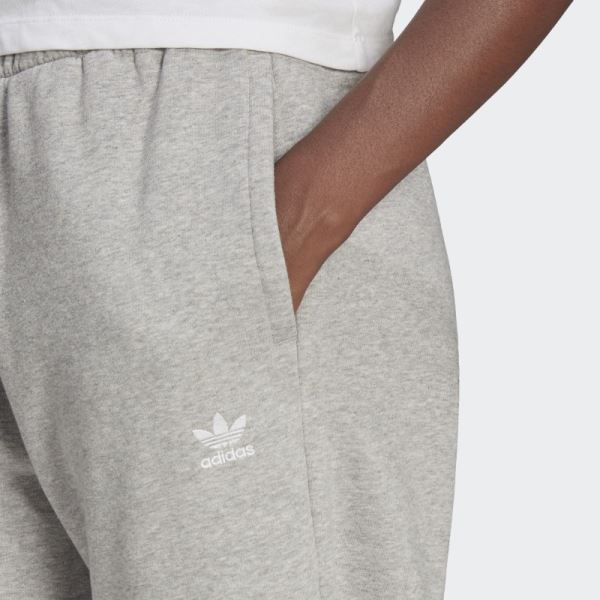 Adidas Adicolor Essentials Medium Grey Fleece Joggers