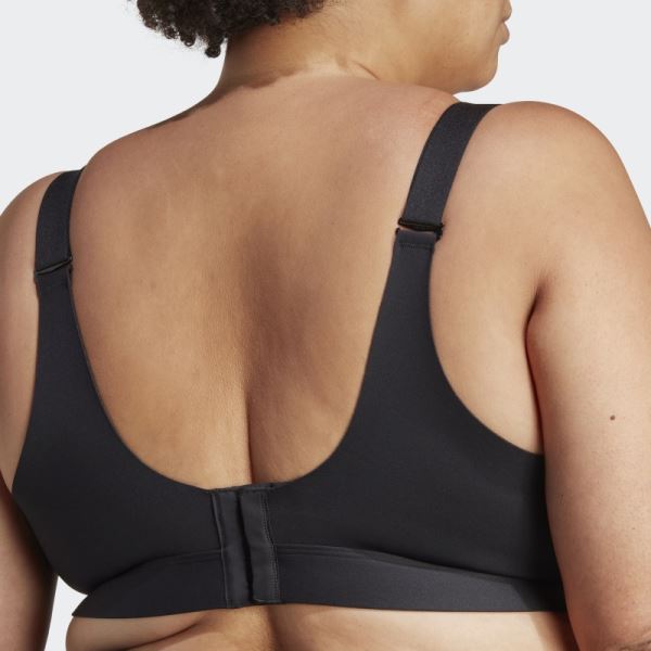 Adidas TLRD Impact Luxe Training High-Support Bra (Plus Size) Black