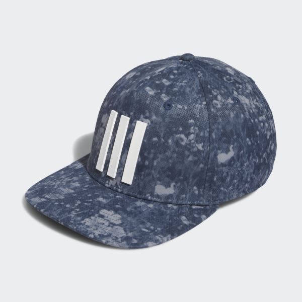 Navy Adidas 3-Stripes Printed Tour Hat