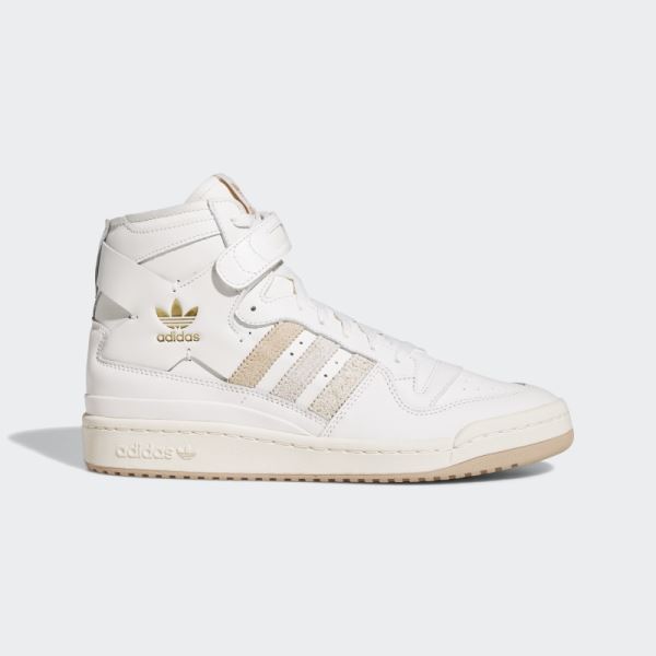 Adidas White Forum 84 Hi Shoes