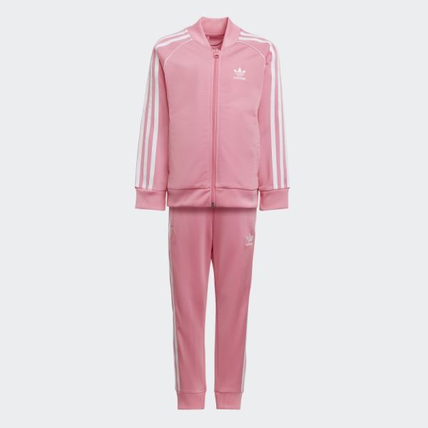 Pink Adidas Adicolor SST Track Suit