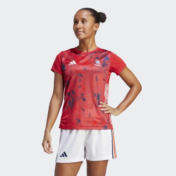 Adidas Red France Handball T-Shirt