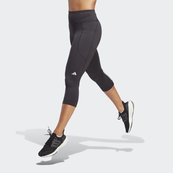 Black Adidas DailyRun 3/4 Leggings