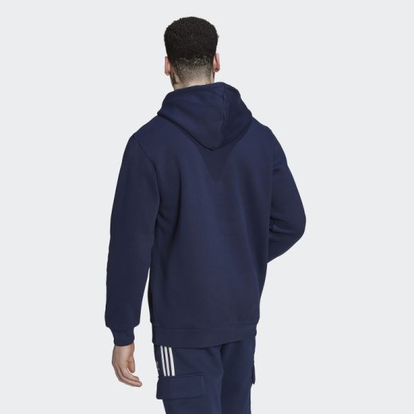 Adicolor Essentials Trefoil Hoodie Night Indigo Adidas