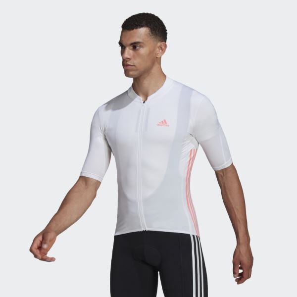 The Short Sleeve Cycling Jersey Adidas White