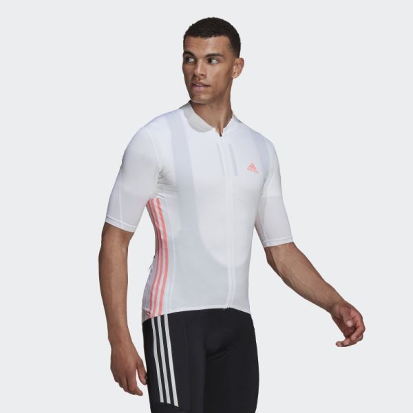 The Short Sleeve Cycling Jersey Adidas White