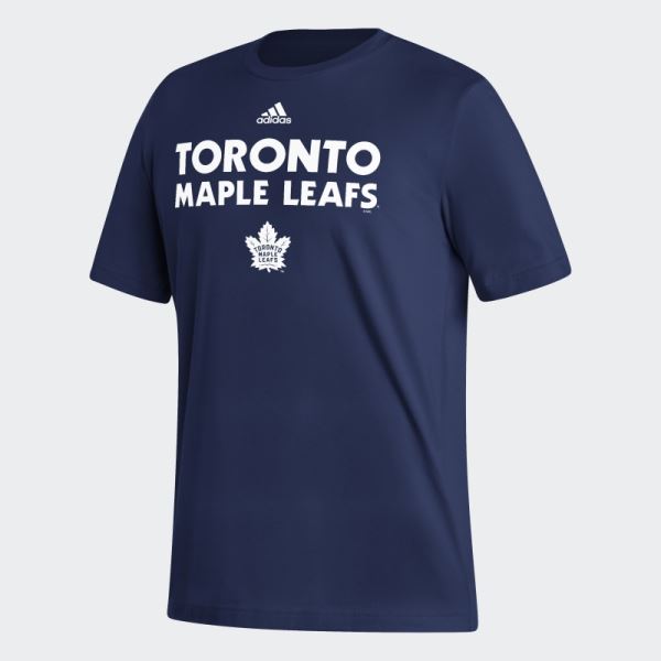 Blue Adidas Maple Leafs Playmaker Tee