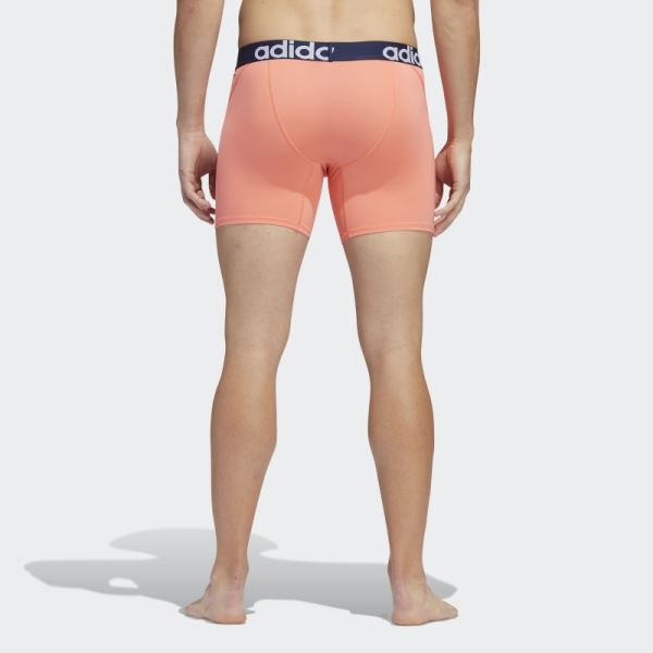 Adidas Trefoil Boxer Briefs 2 Pairs Coral