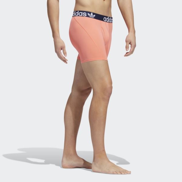 Adidas Trefoil Boxer Briefs 2 Pairs Coral