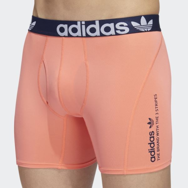 Adidas Trefoil Boxer Briefs 2 Pairs Coral