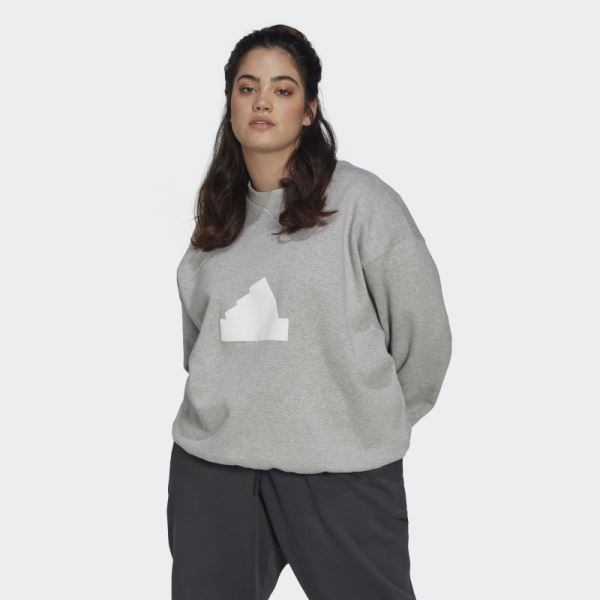 Medium Grey Adidas Sweatshirt (Plus Size)