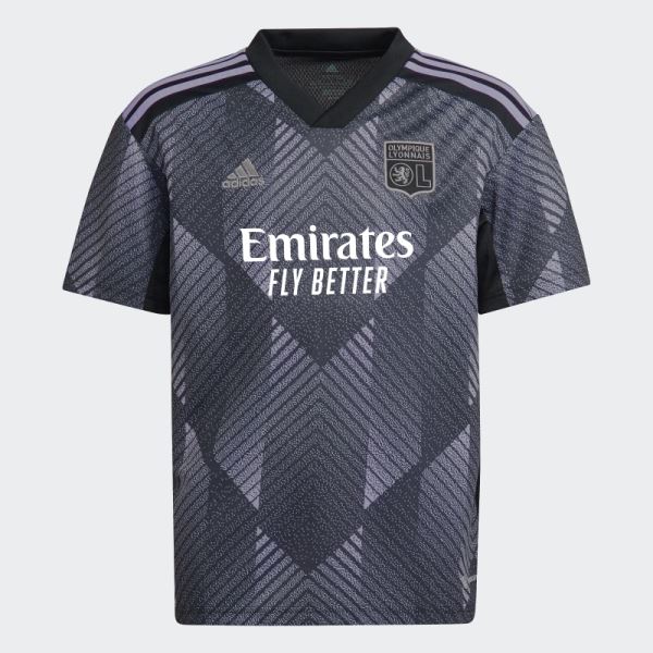 Black Adidas Olympique Lyonnais 22/23 Third Jersey