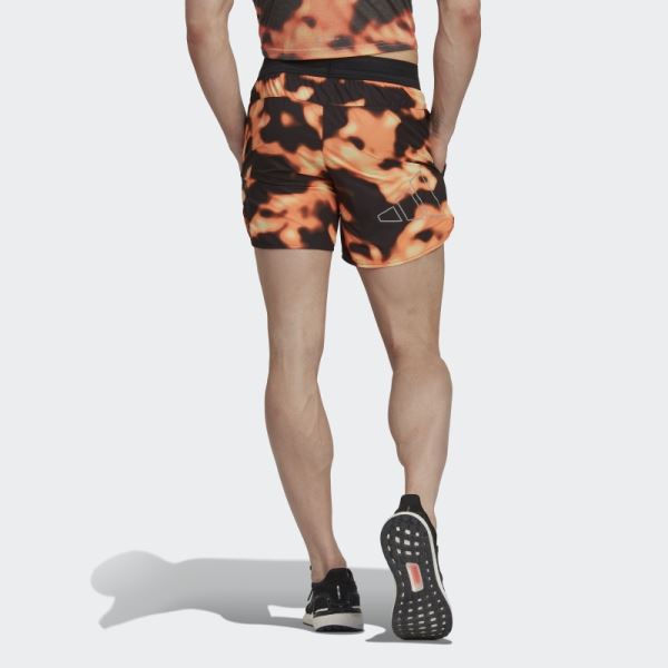 Adidas Multicolor Run Icons Logo Graphic AOP Shorts