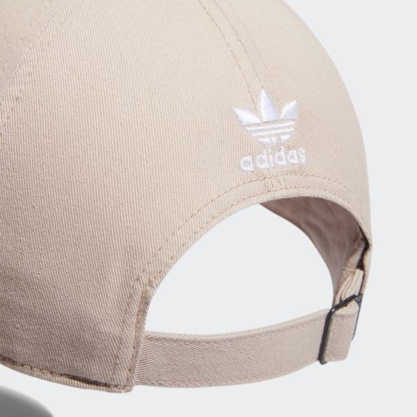 Beige Adidas Relaxed Mini Logo Hat