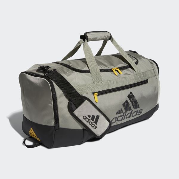 Silver Adidas Defender IV Medium Duffel