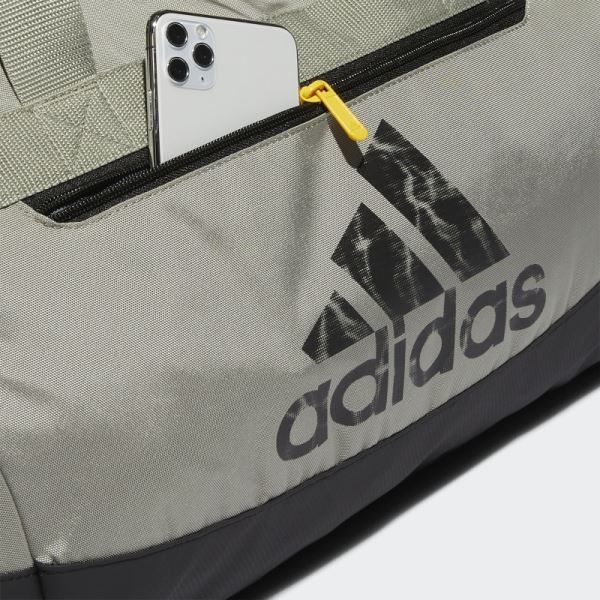 Silver Adidas Defender IV Medium Duffel