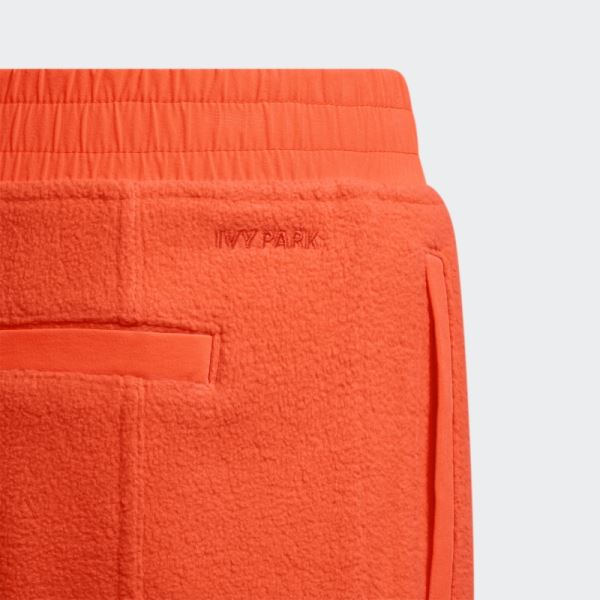 Adidas Orange Polar Fleece Shorts