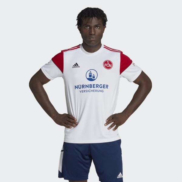 White FC Nﾨﾹrnberg 22/23 Away Jersey Adidas