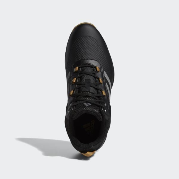 Black S2G Recycled Polyester Mid-Cut Golf Shoes Adidas