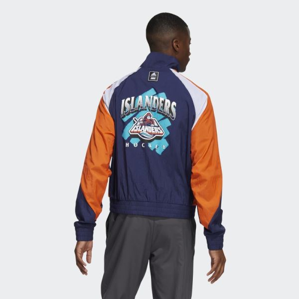 Navy Islanders Reverse Retro Jacket Adidas