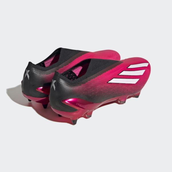 Pink Adidas X Speedportal+ Soft Ground Boots