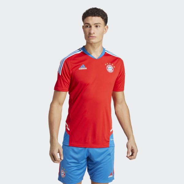 Adidas FC Bayern Condivo 22 Training Jersey Red