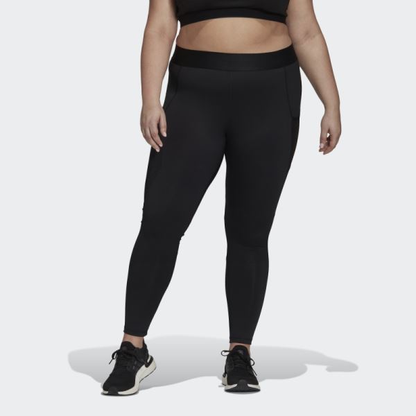 Black Adidas Techfit Period-Proof Leggings (Plus Size)