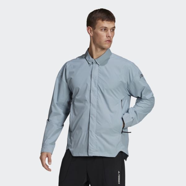 Grey Terrex CT MYSHELTER WIND.RDY Overshirt Adidas