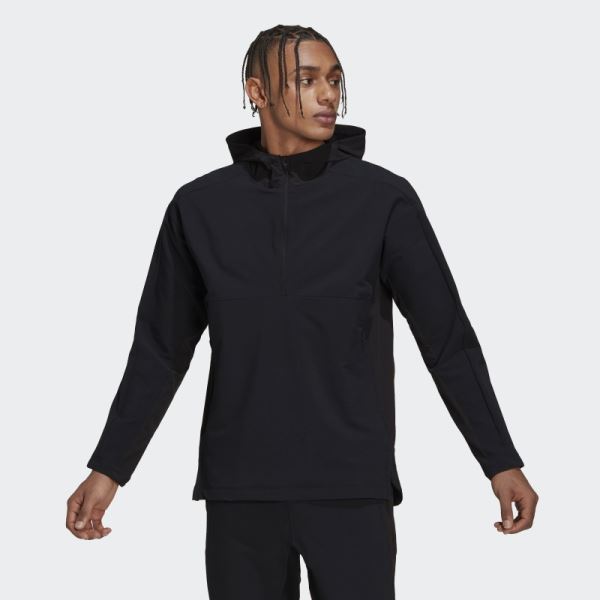 Black Workout CORDURA Full-Zip Hoodie Adidas