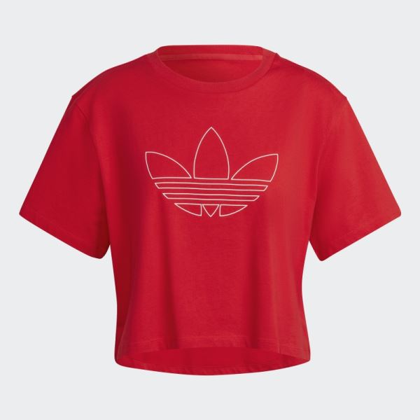 Adidas Crop Top Red