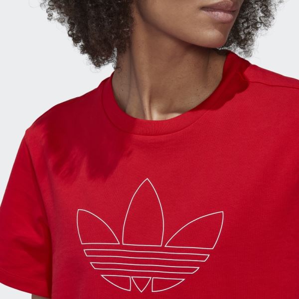 Adidas Crop Top Red