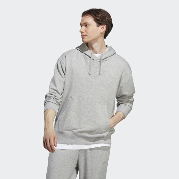 Medium Grey Adidas ALL SZN French Terry Hoodie