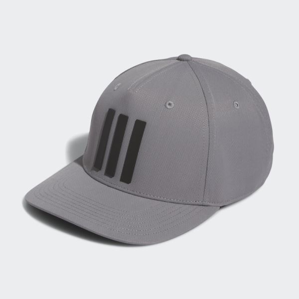 Adidas Grey 3-Stripes Tour Hat