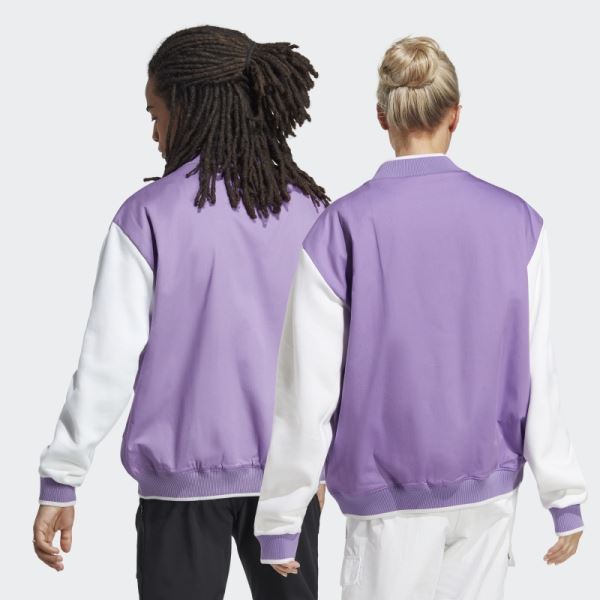 ALL SZN Logomania Collegiate Jacket Adidas Violet