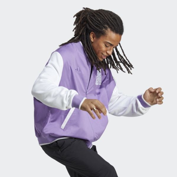 ALL SZN Logomania Collegiate Jacket Adidas Violet