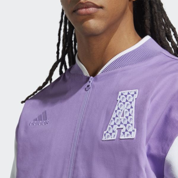 ALL SZN Logomania Collegiate Jacket Adidas Violet