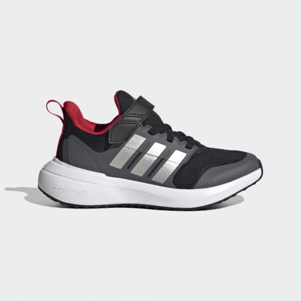 Scarlet Adidas FortaRun 2.0 Cloudfoam Elastic Lace Top Strap Shoes