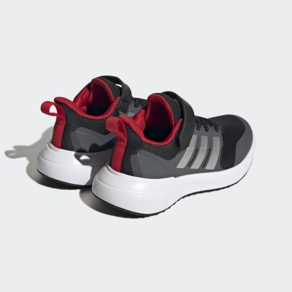 Scarlet Adidas FortaRun 2.0 Cloudfoam Elastic Lace Top Strap Shoes