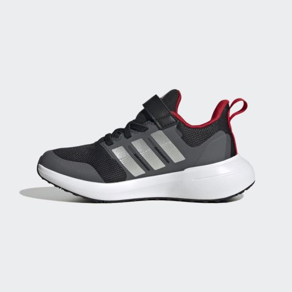 Scarlet Adidas FortaRun 2.0 Cloudfoam Elastic Lace Top Strap Shoes