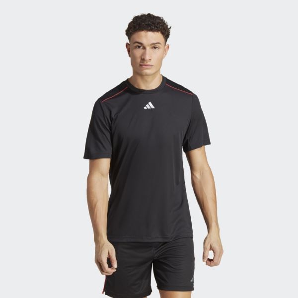 Adidas Black Workout Base Logo T-Shirt