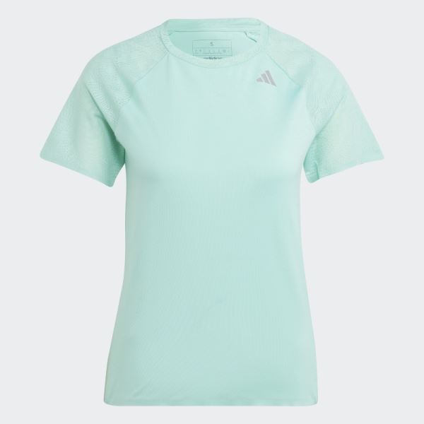 Green Adidas Adizero Running T-Shirt