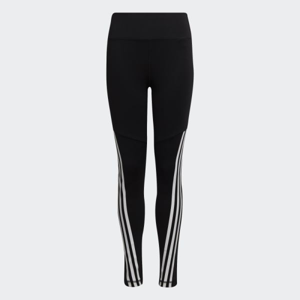 Adidas Optime AEROREADY Training 3-Stripes Tights Black