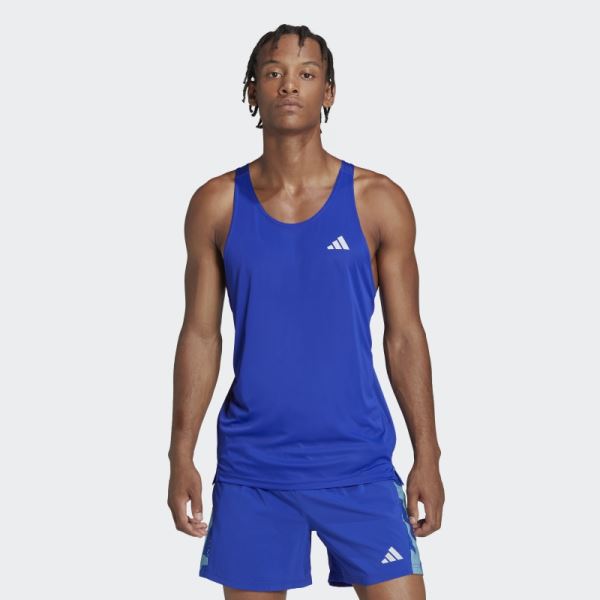 Own the Run Singlet Adidas Blue