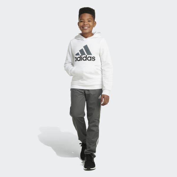 Adidas White ESSNTIAL 22 HOOD PLOVR