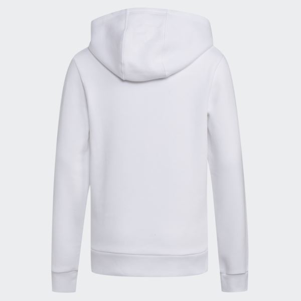 Adidas White ESSNTIAL 22 HOOD PLOVR