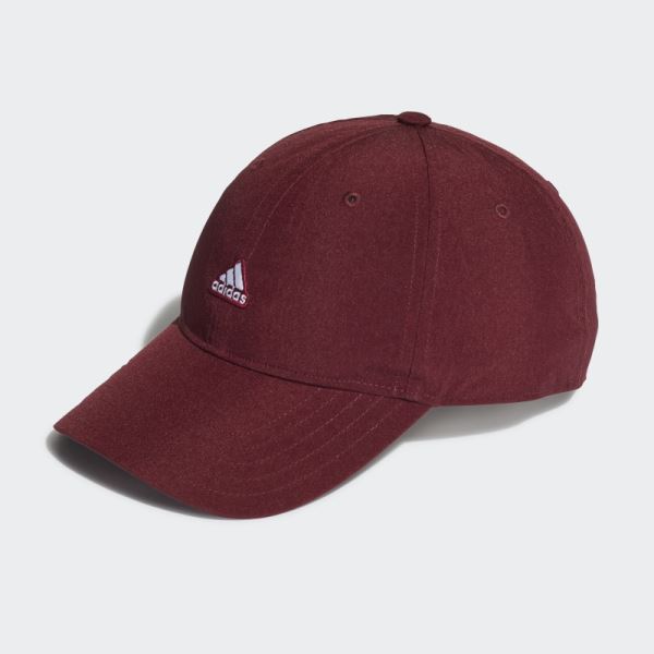 Red Crinkled Nylon Dad Cap Adidas